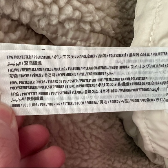 Abercrombie & Fitch Sherpa Lined Hooded Utility Coat Parka Size Small - Picture 13 of 16